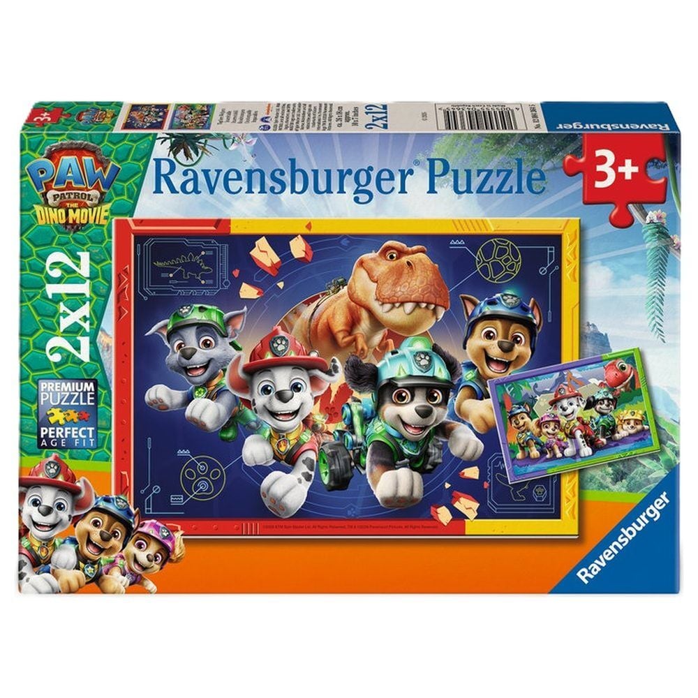 Puzzle Dino Movie Patrulla Canina Paw Patrol 2x12pzs RAVENSBURGER