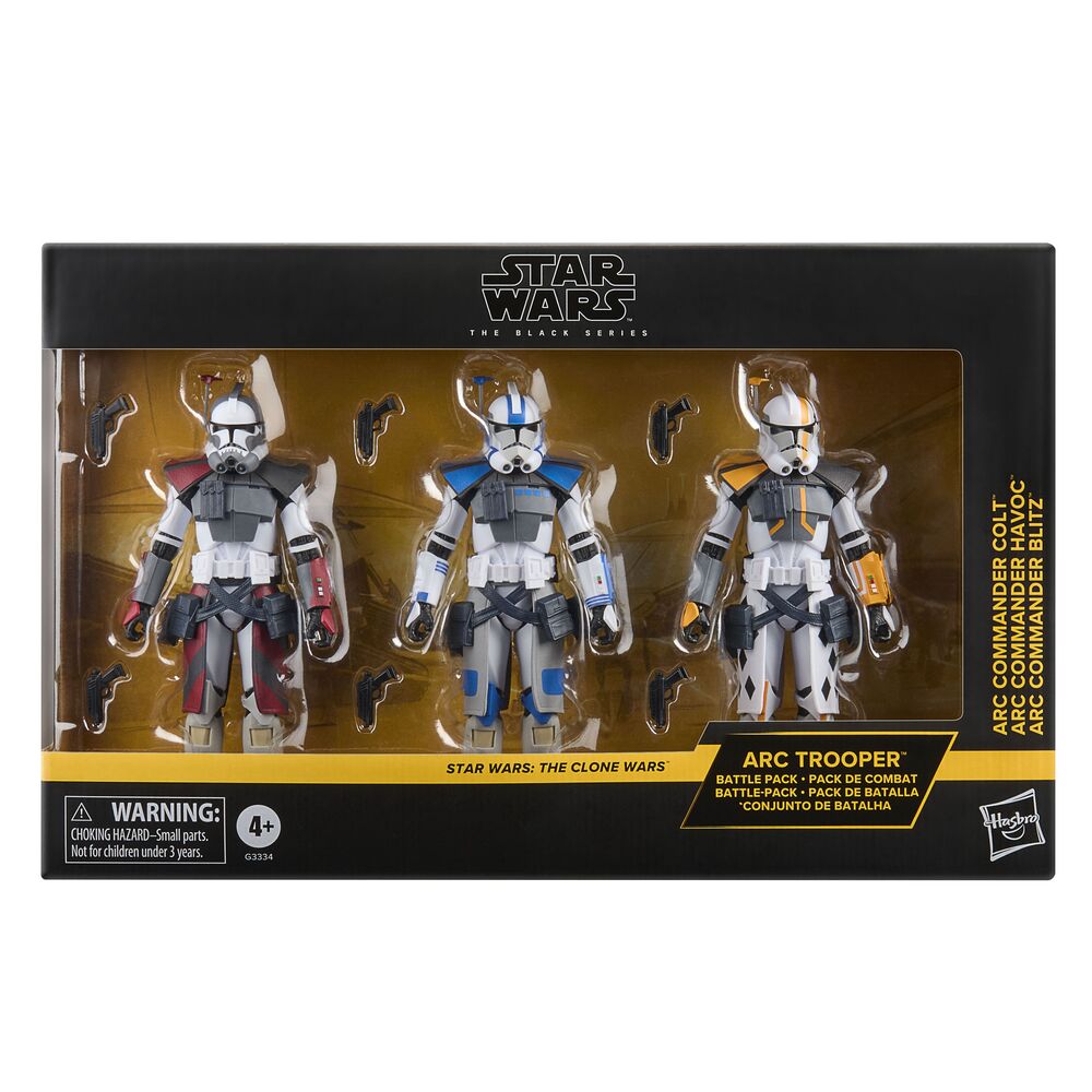 Set 3 Figuras Star Wars The Clone Wars Star Wars The Black Series 15cm HASBRO