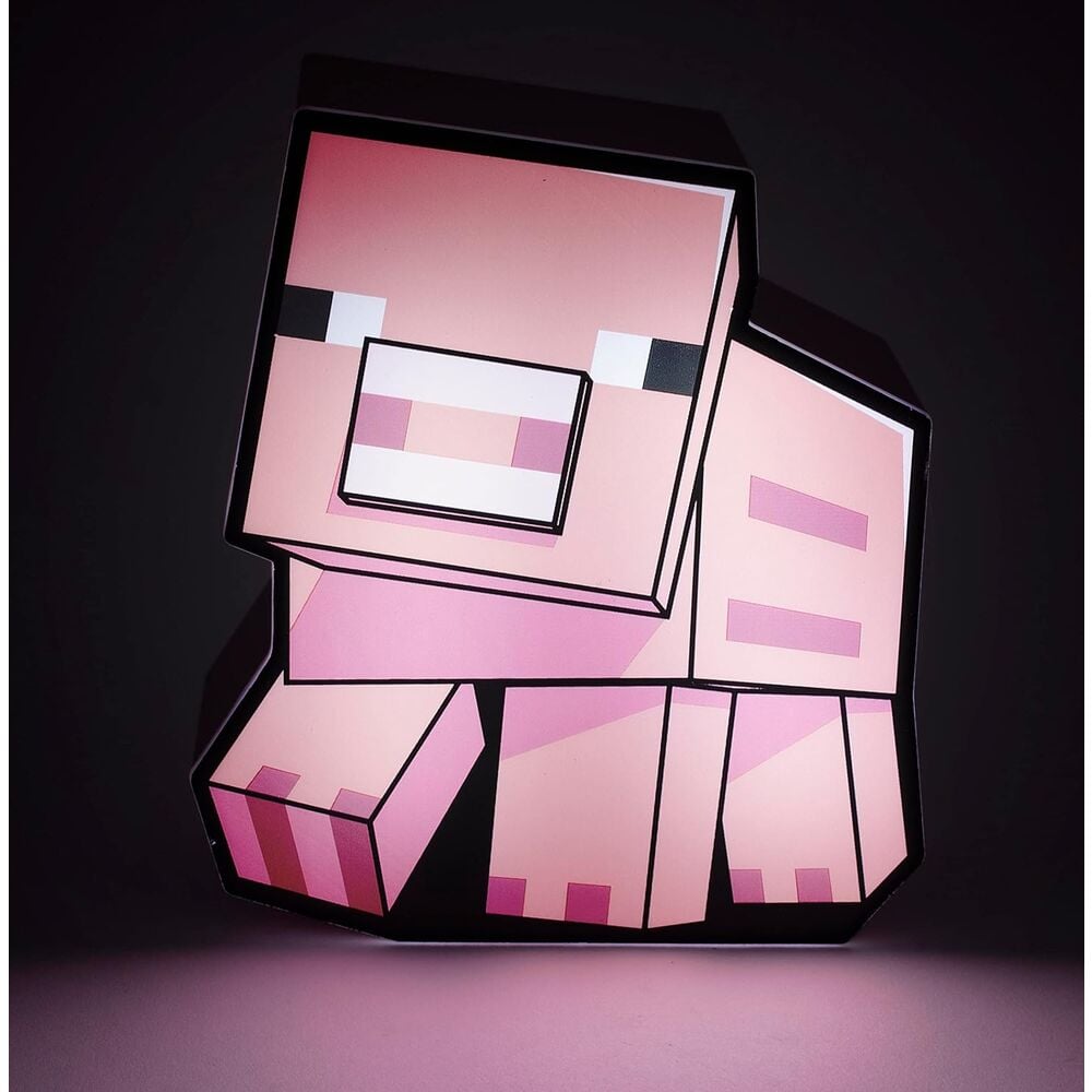 Lampara box Cerdo Minecraft PALADONE
