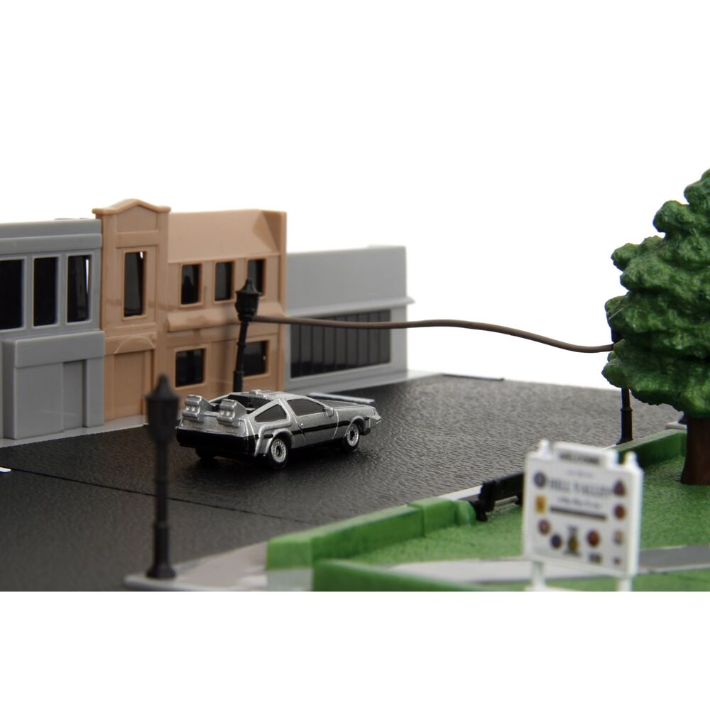 Replica Diorama Plaza de la Corte de Hill Valley Regreso al Futuro JADA TOYS