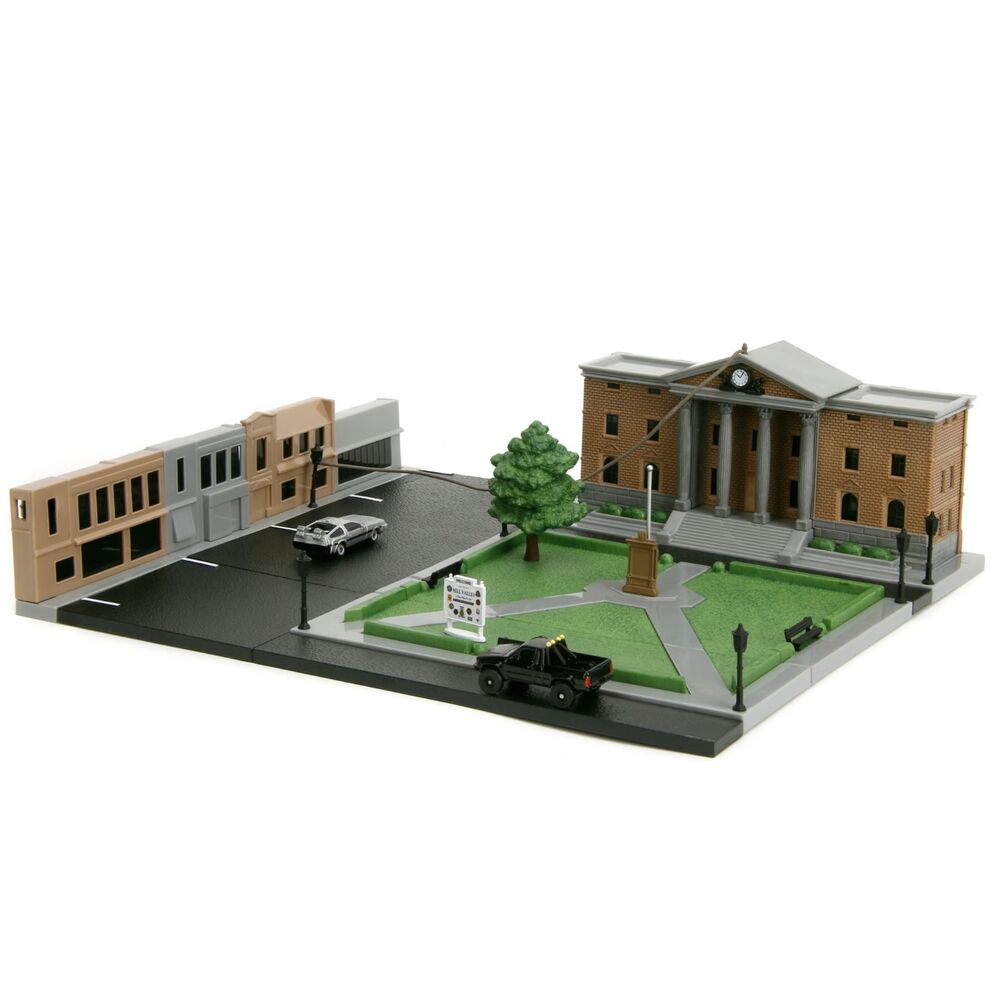 Replica Diorama Plaza de la Corte de Hill Valley Regreso al Futuro JADA TOYS