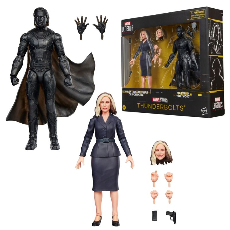 Set 2 Figuras Valentina Allegra De Fontaine & Marvels The Void Thunderbolts Marvel 15cm HASBRO