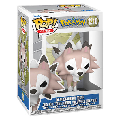 Figura POP Pokemon Lycanroc Midday Form FUNKO