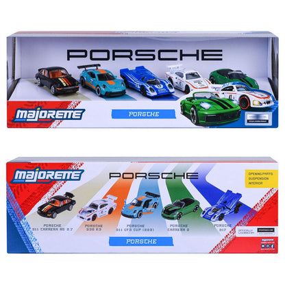 Set 5 coches Porsche MAJORETTE