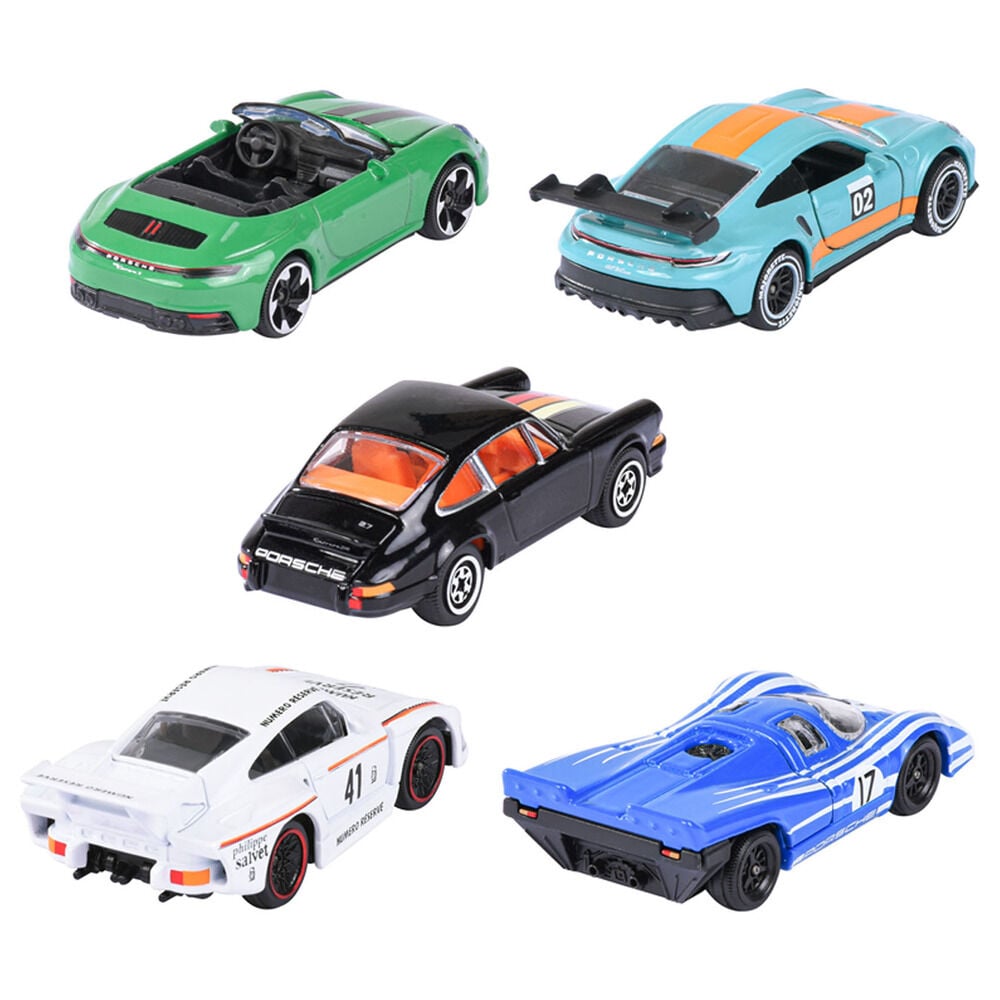 Set 5 coches Porsche MAJORETTE