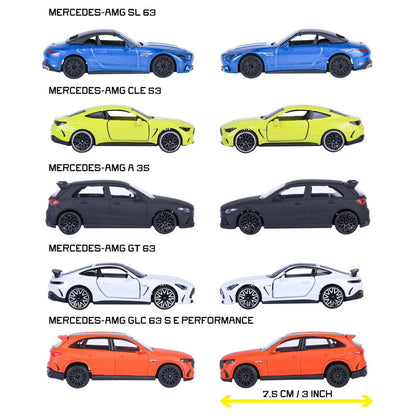 Set 5 coches Mercedes AMG MAJORETTE