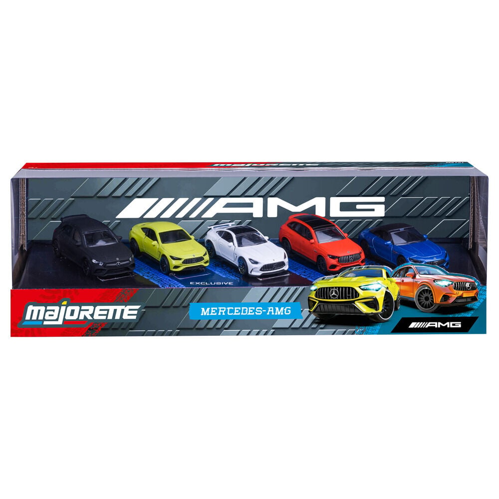 Set 5 coches Mercedes AMG MAJORETTE