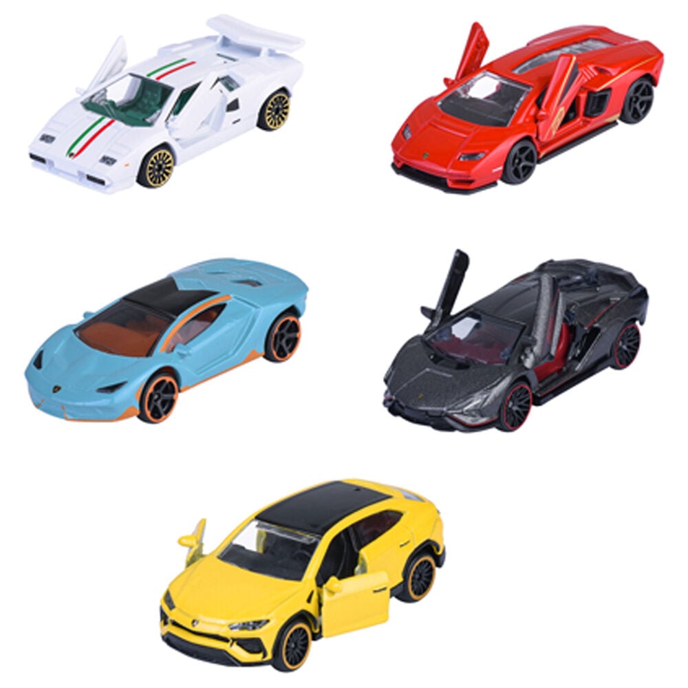Set 5 coches Lamborghini MAJORETTE