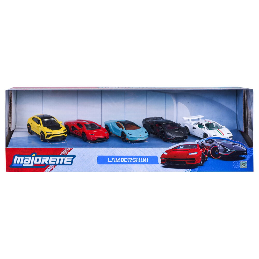 Set 5 coches Lamborghini MAJORETTE