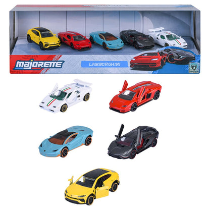 Set 5 coches Lamborghini MAJORETTE