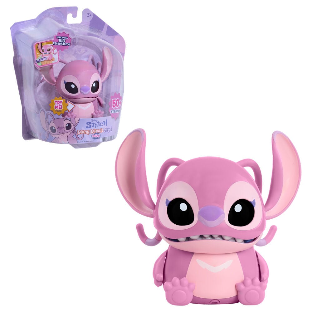 Mini figura interactiva Angel Many Moods Stitch Disney JUST PLAY