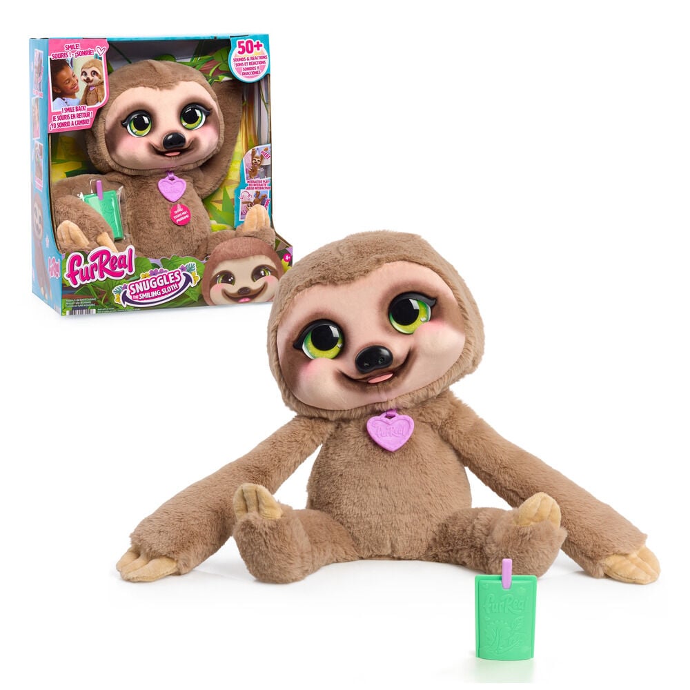 Peluche interactivo Snuggles the Smiling Sloth FurReal JUST PLAY