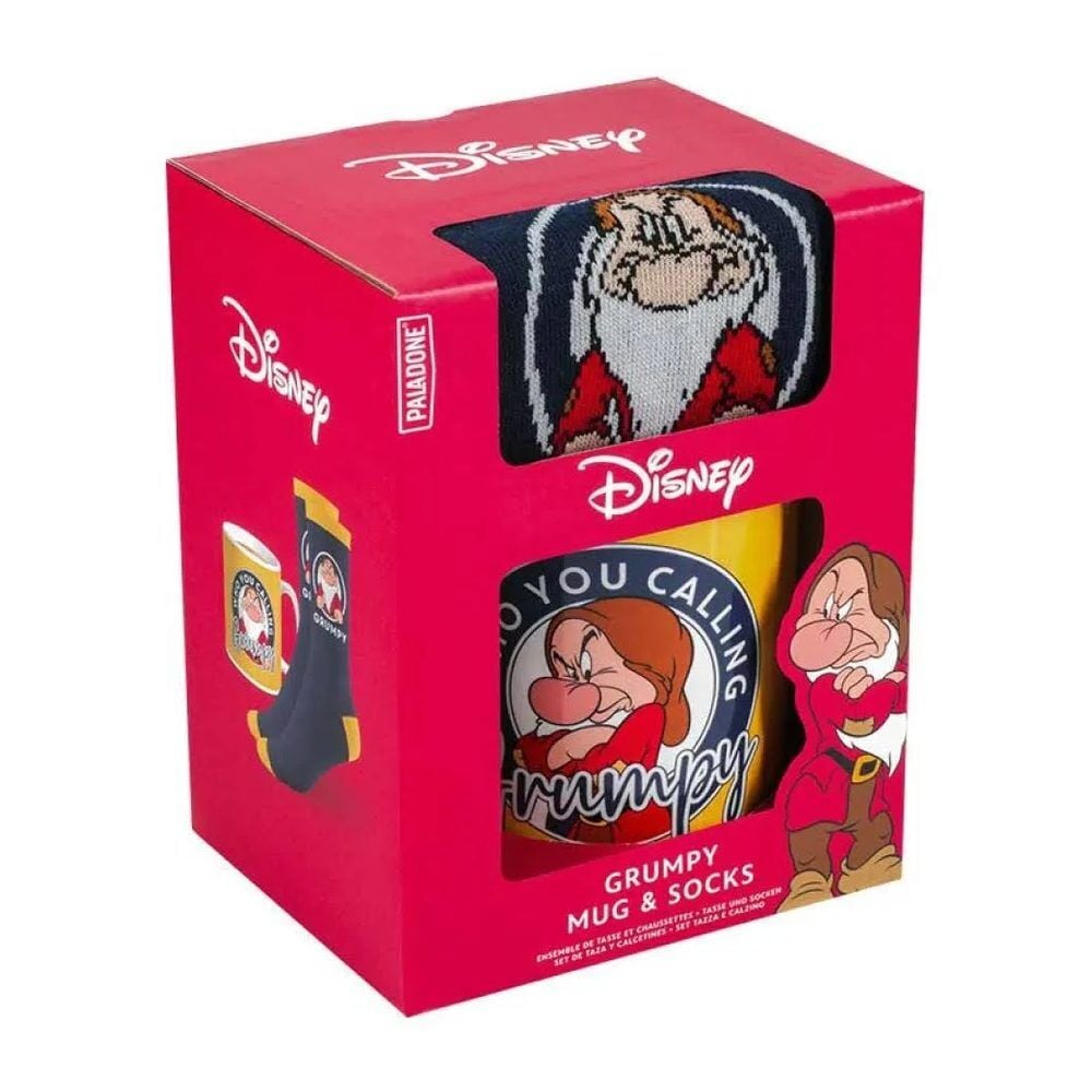 Set taza y calcetines Gruñon Blancanieves y los siete enanitos PALADONE