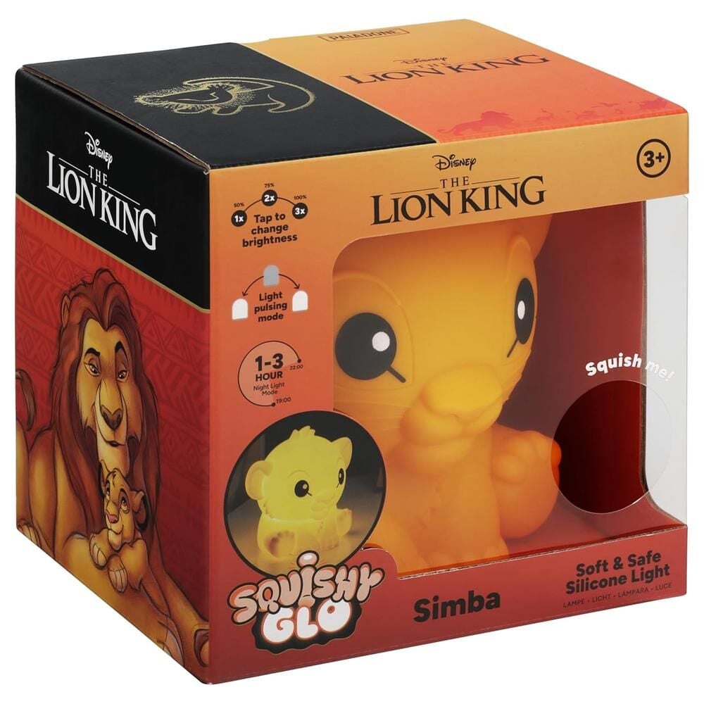 Luz silicona recargable SquishyGlo Simba El Rey Leon PALADONE