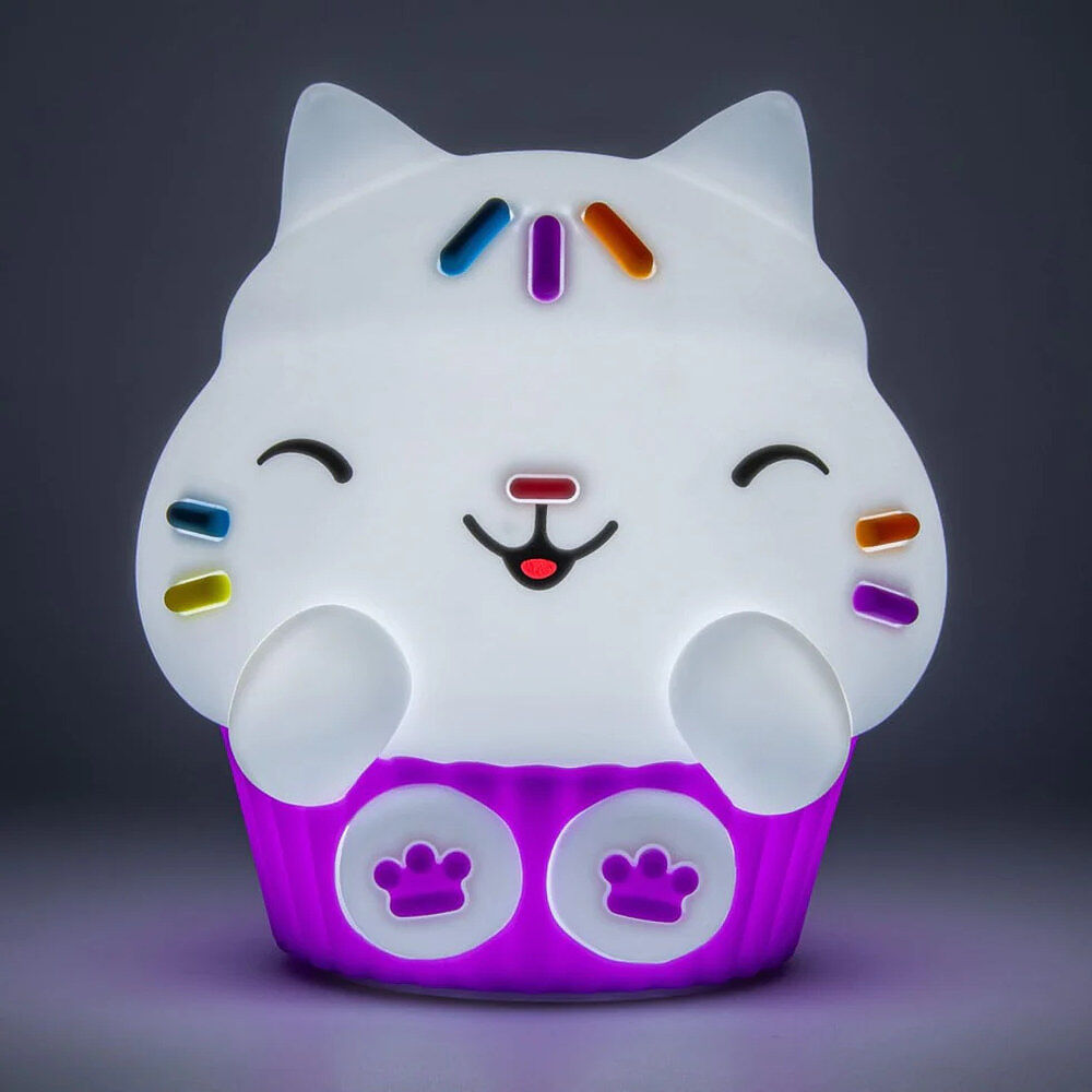 Luz silicona recargable SquishyGlo Cakey Cat La casa de muñecas de Gabby PALADONE