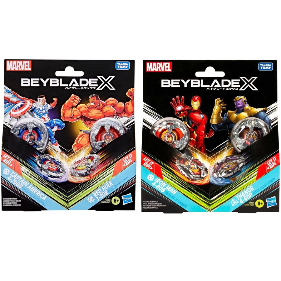 Kit inicial Beyblade X Marvel surtido HASBRO