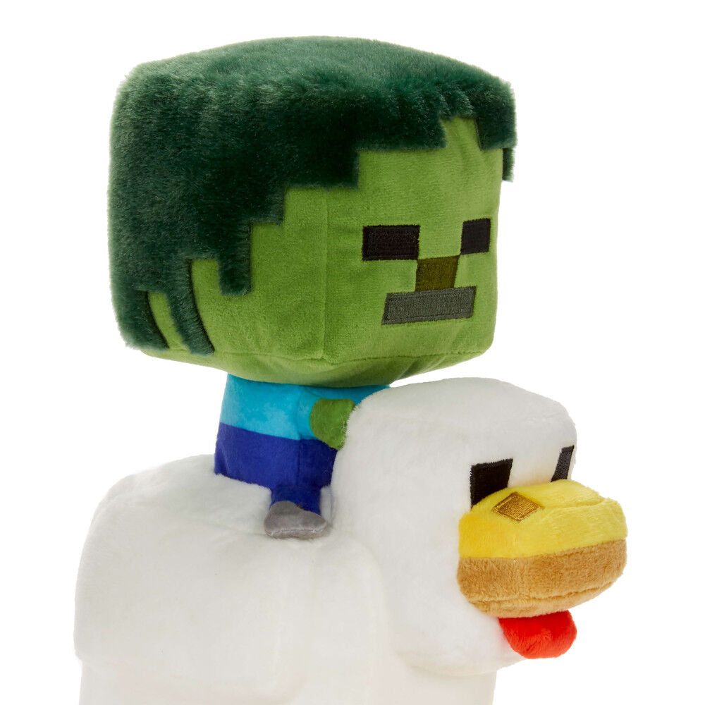Peluche Chicken Jockey Minecraft 20cm MATTEL