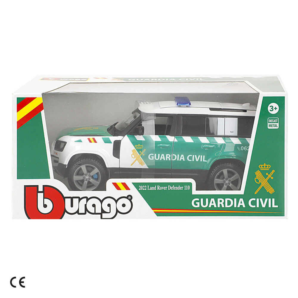 Coche Guardia Civil Land Rover Defender metal BURAGO