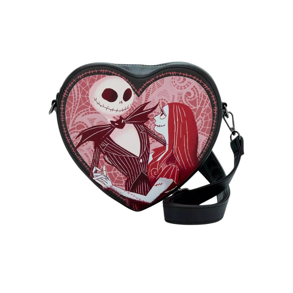 Bolso Bandolera Jack And Sally Heart Pesadilla Antes De Navidad Disney Loungefly LOUNGEFLY