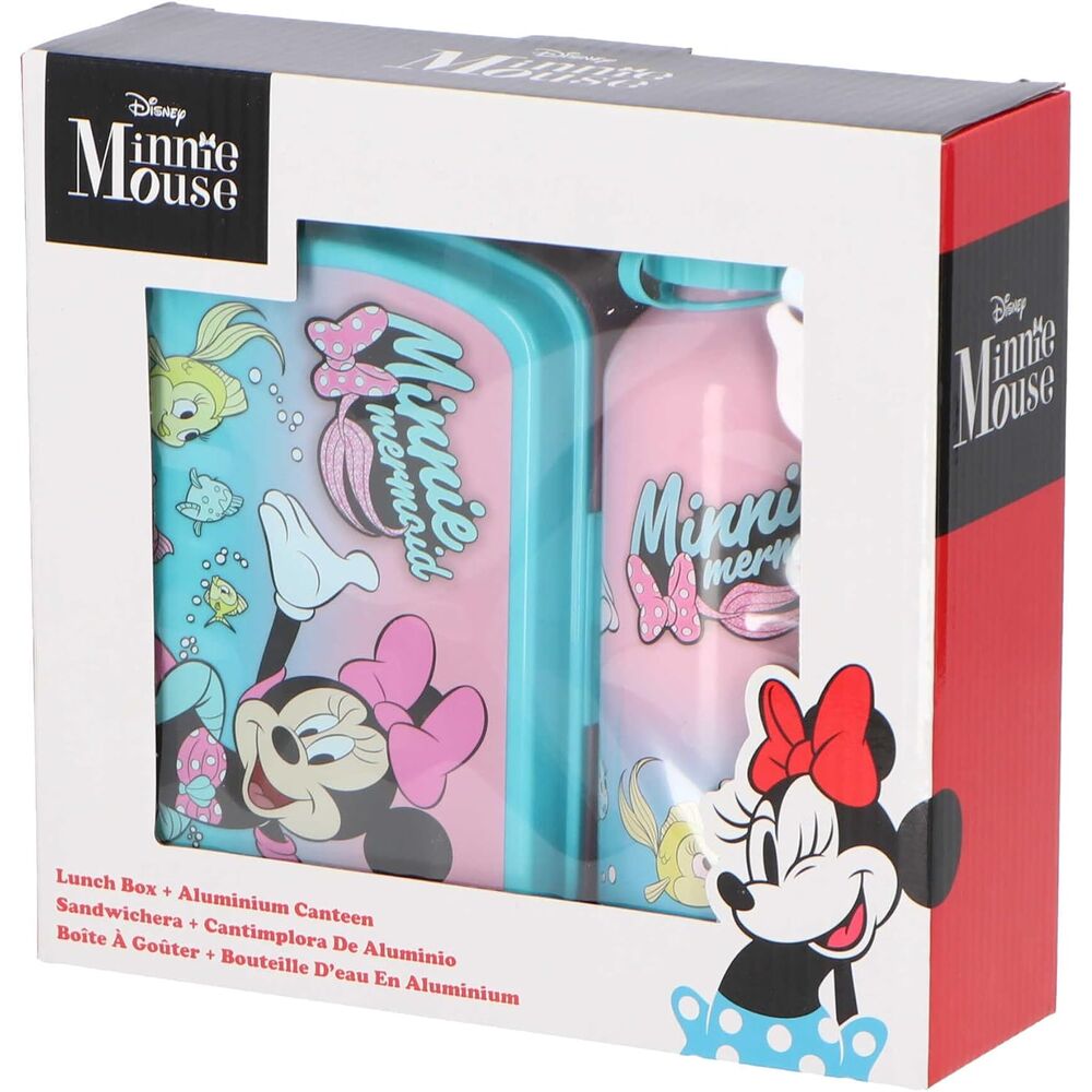 Sandwichera + Cantimplora aluminio Minnie Disney 500ml DISNEY