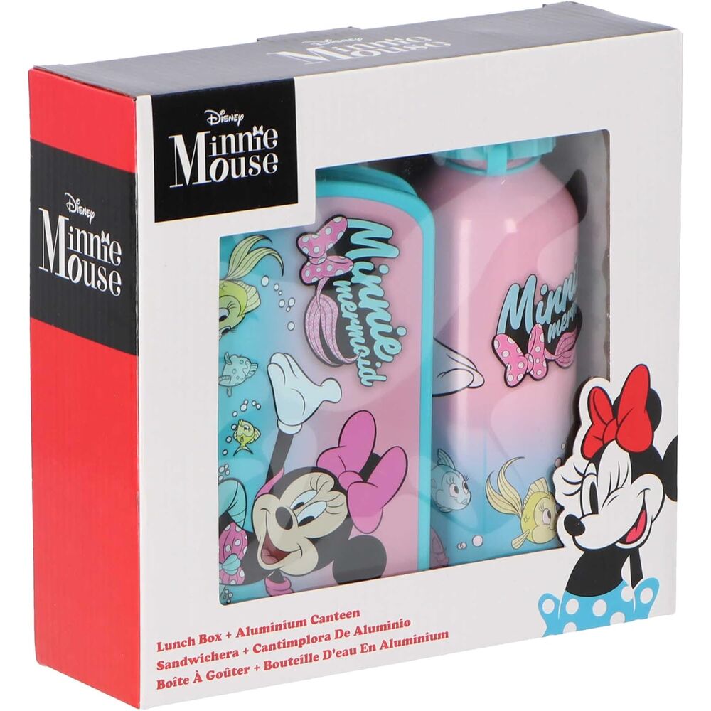 Sandwichera + Cantimplora aluminio Minnie Disney 500ml DISNEY