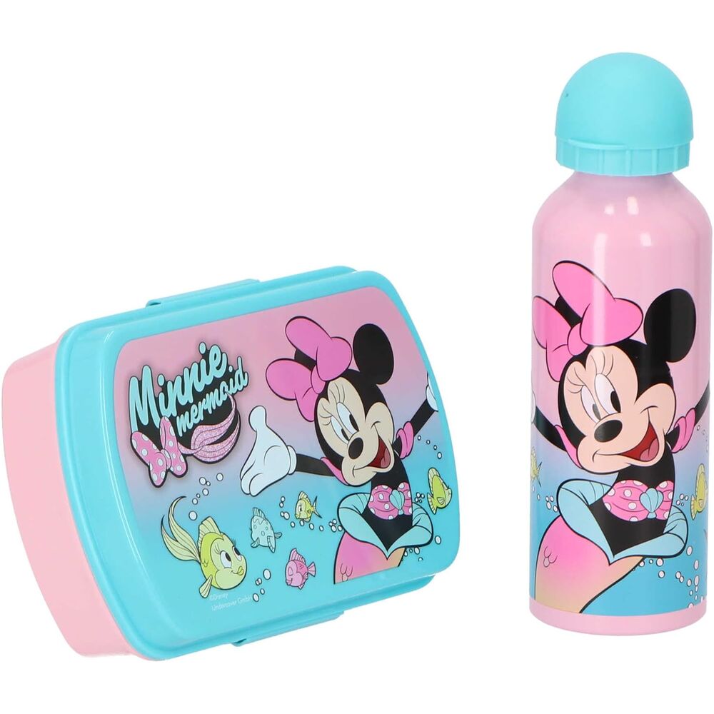 Sandwichera + Cantimplora aluminio Minnie Disney 500ml DISNEY