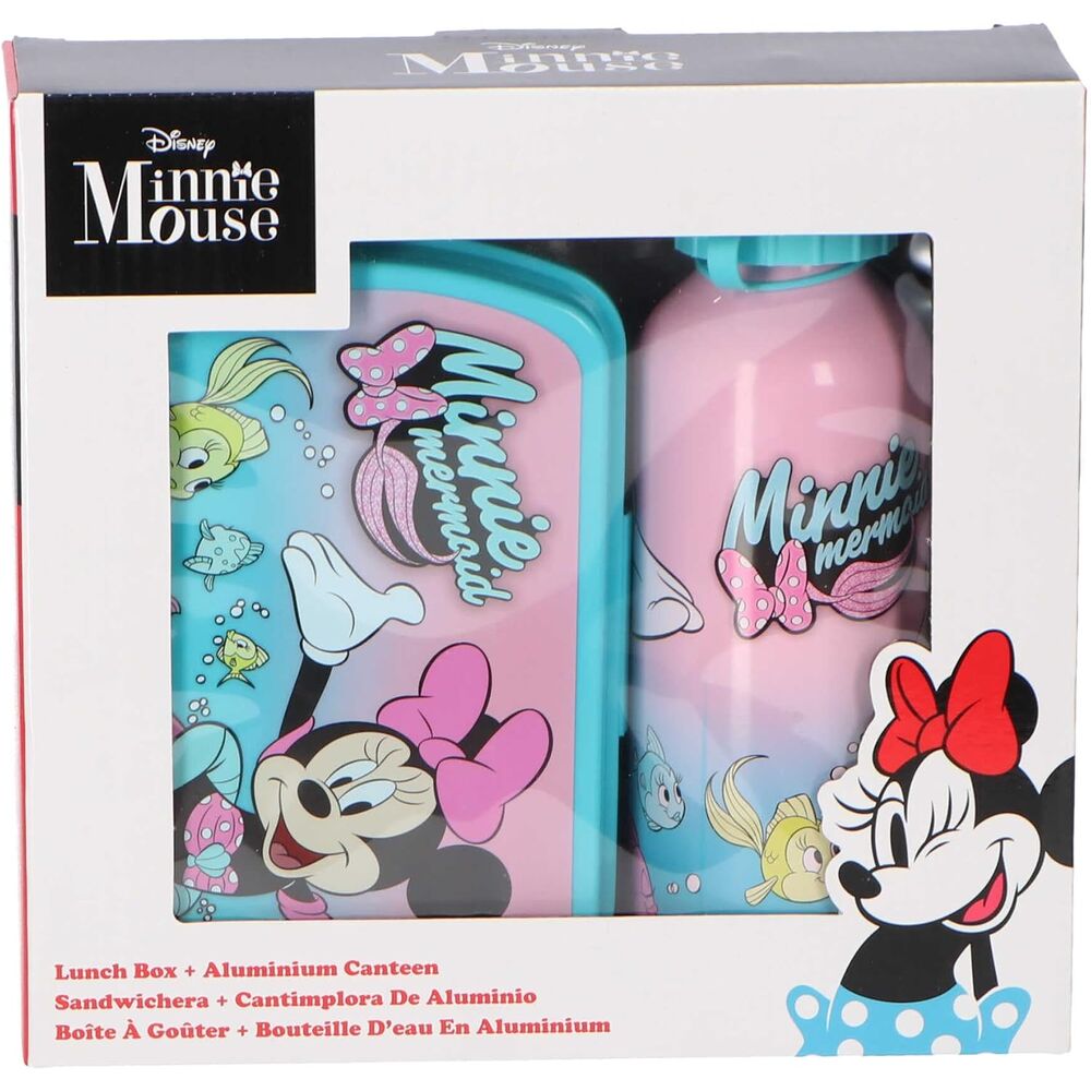 Sandwichera + Cantimplora aluminio Minnie Disney 500ml DISNEY
