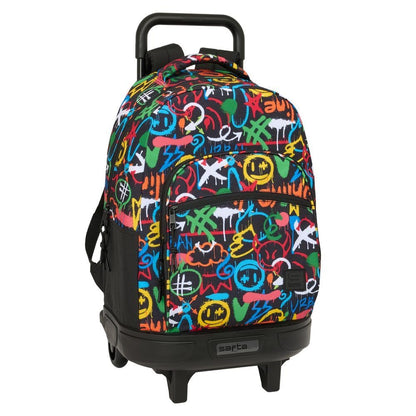 Trolley Compact Extraible Colors Graffiti 42cm SAFTA