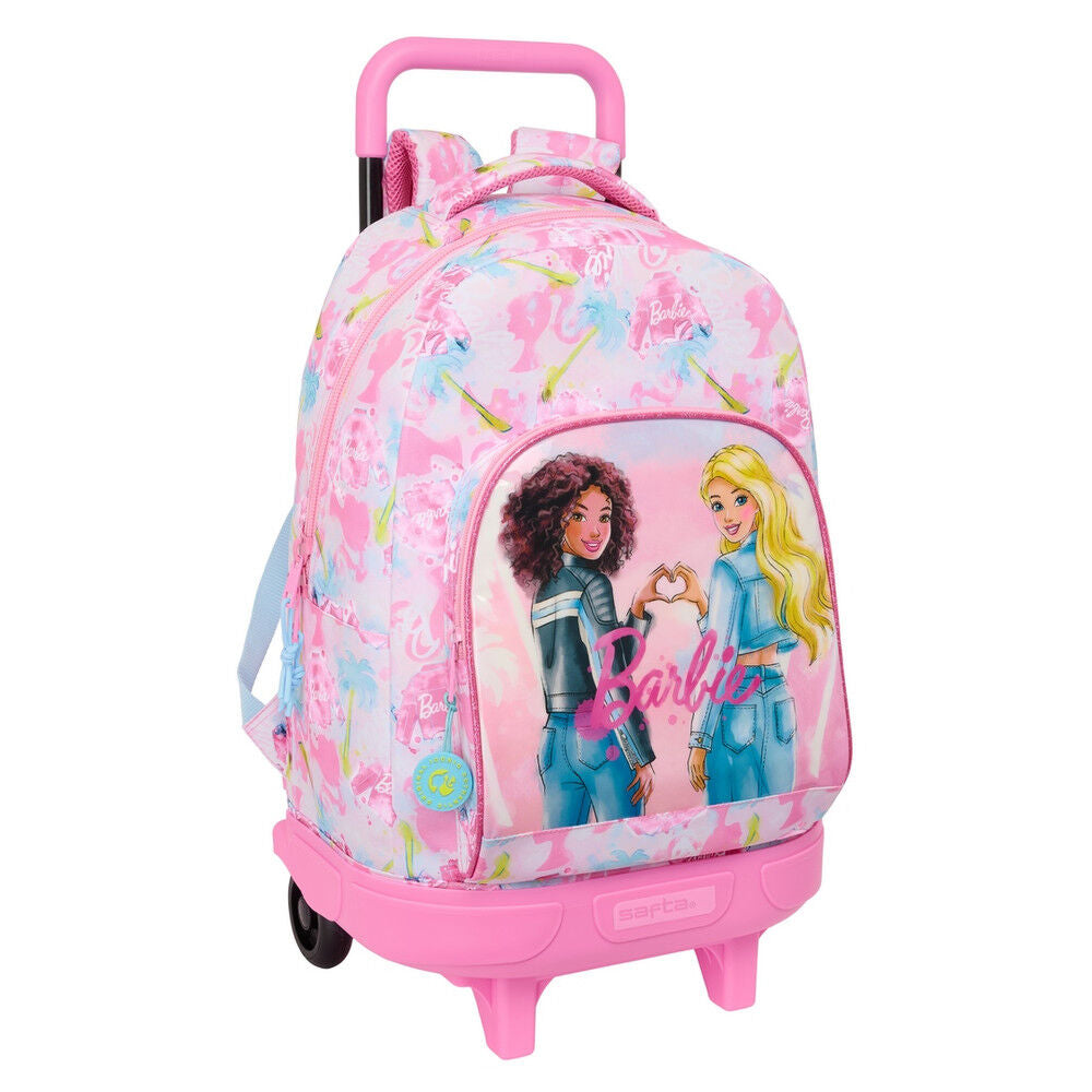 Trolley Compact Extraible Painterly Barbie 45cm SAFTA