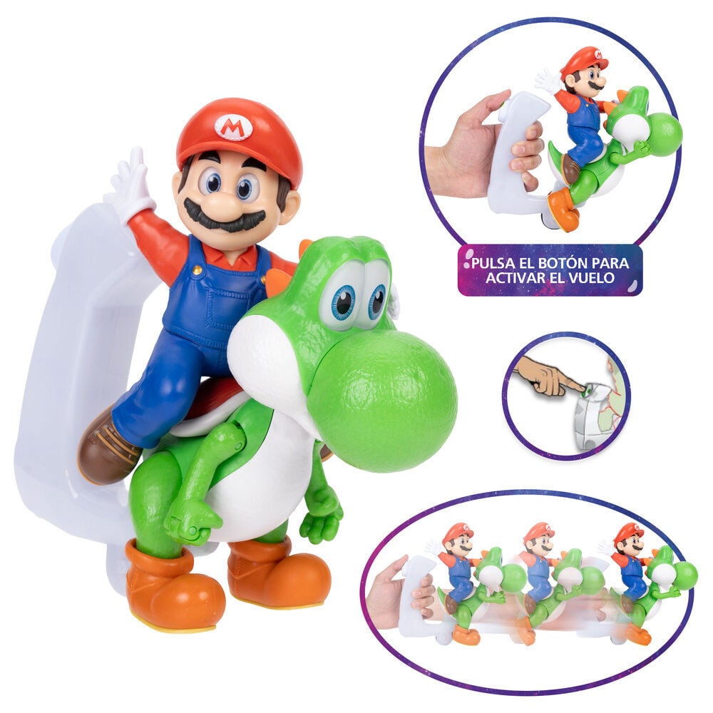 Figura Mario & Yoshi Super Mario Galaxy Movie JAKKS PACIFIC