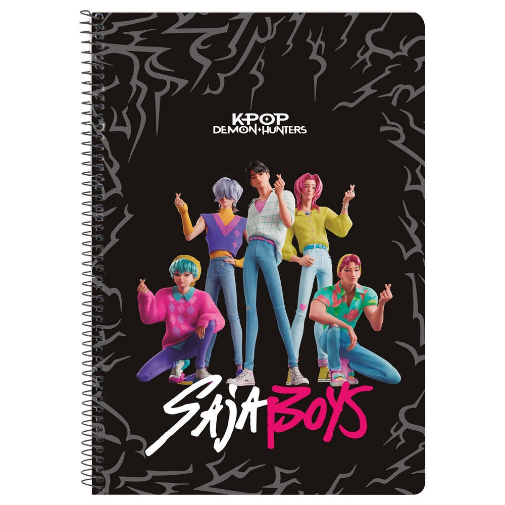 Cuaderno A5 Saja Boys Kpop Demon Hunters SAFTA