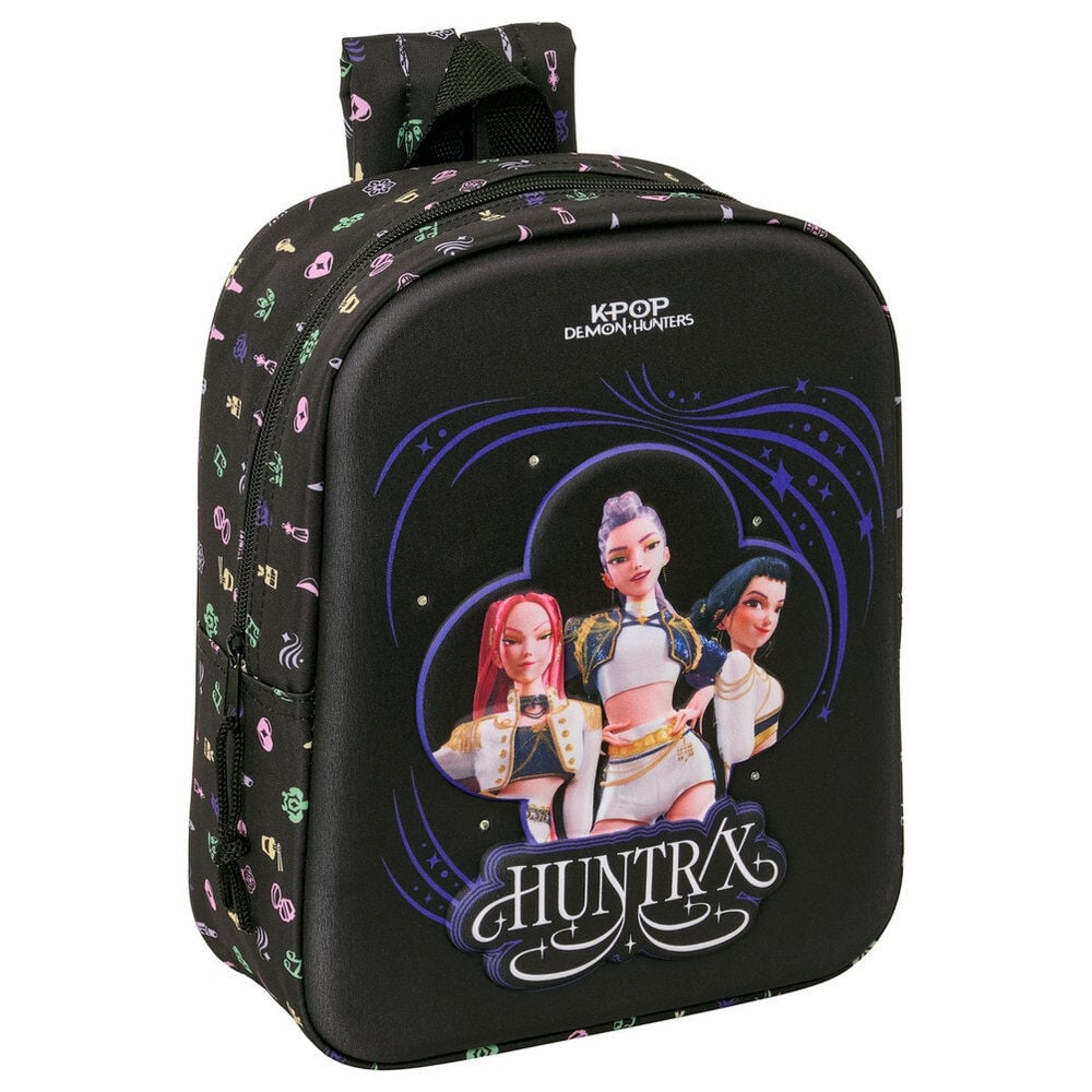 Mochila 3D LEDS Sound Kpop Demon Hunters 27cm SAFTA