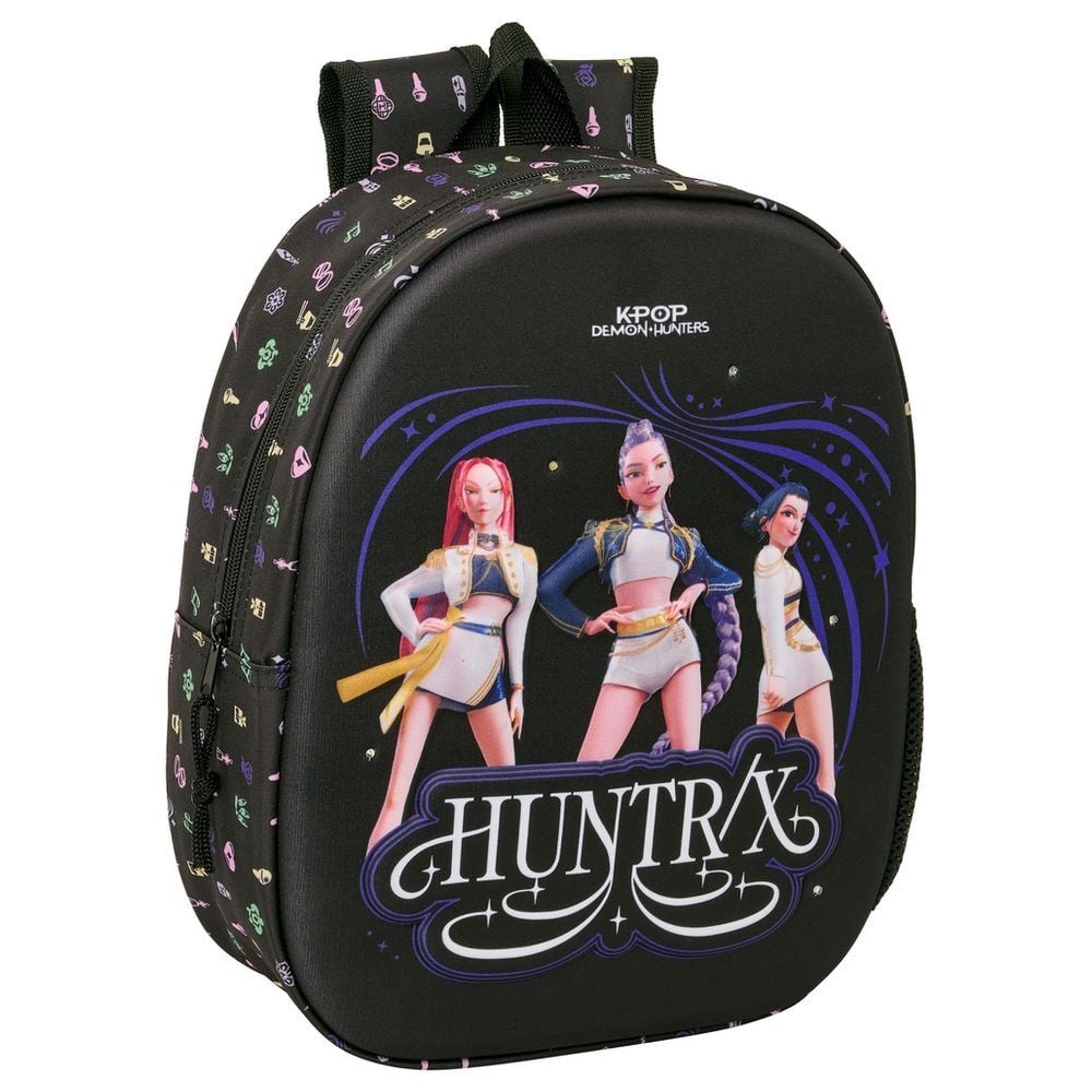 Mochila 3D LEDS Sound Kpop Demon Hunters 33cm SAFTA