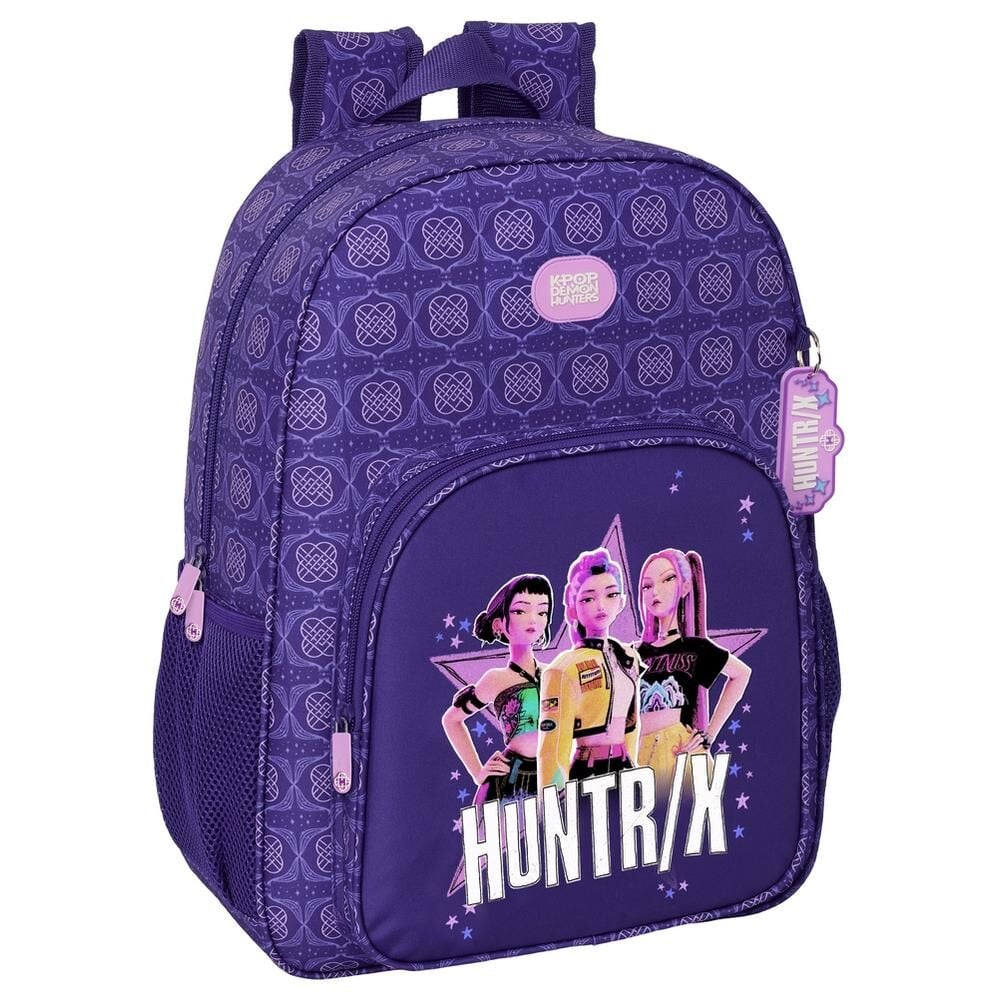 Mochila Figthers Kpop Demon Hunters 42cm adaptable SAFTA