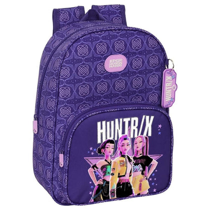 Mochila Figthers Kpop Demon Hunters 34cm adaptable SAFTA