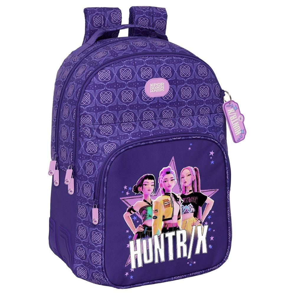 Mochila Figthers Kpop Demon Hunters 42cm adaptable SAFTA