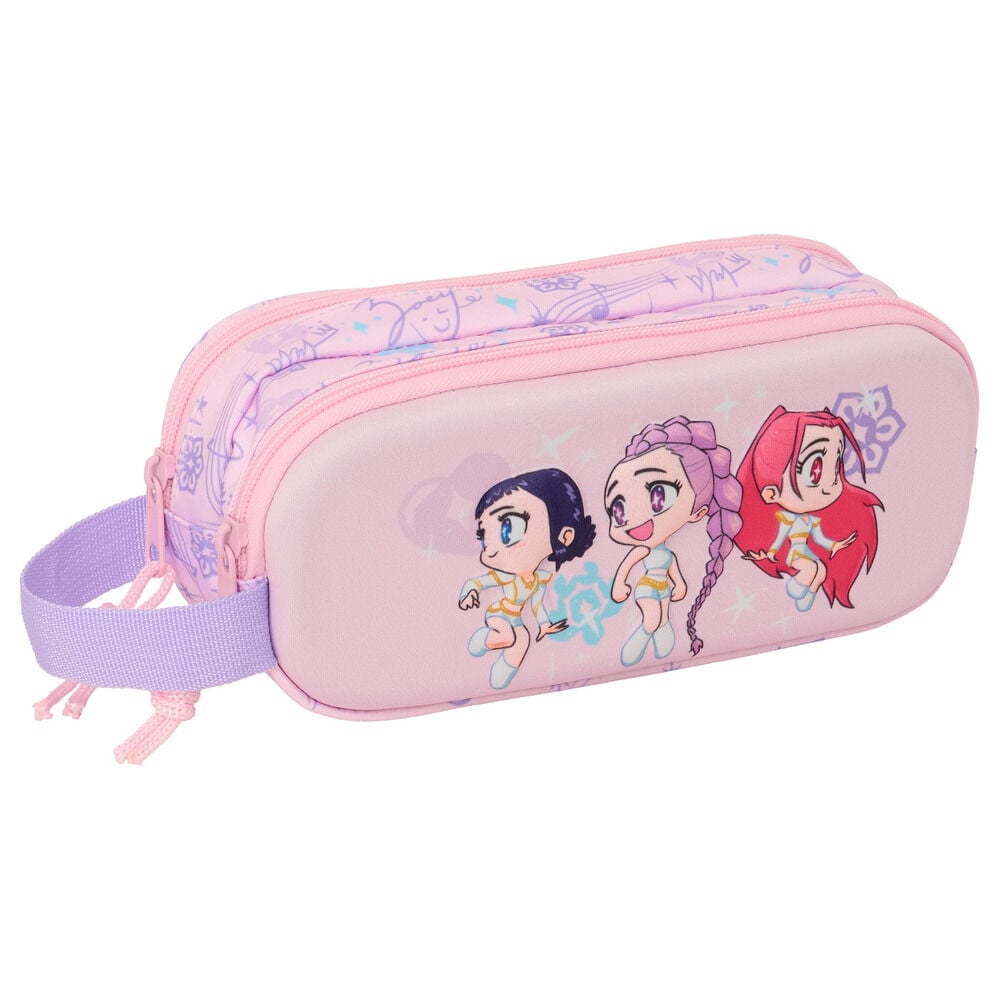 Portatodo 3D Chibi Kpop Demon Hunters doble SAFTA