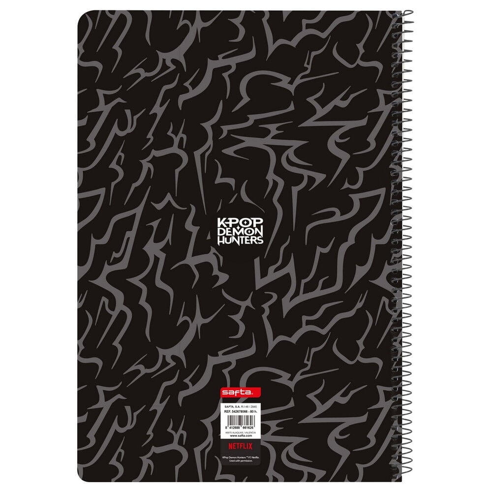 Cuaderno A5 Saja Boys Kpop Demon Hunters SAFTA