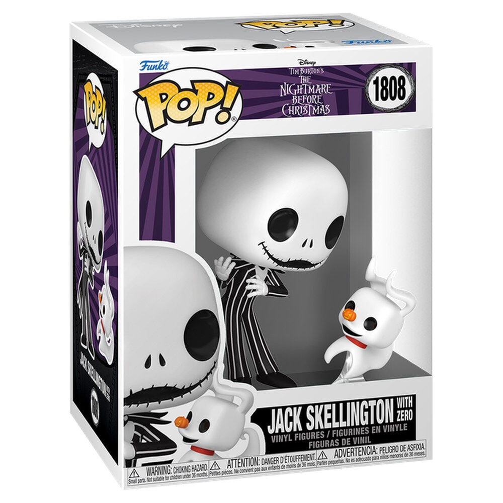 Figura POP & Buddy Disney The Nightmare Before Christmas Jack Skellington with Zero FUNKO