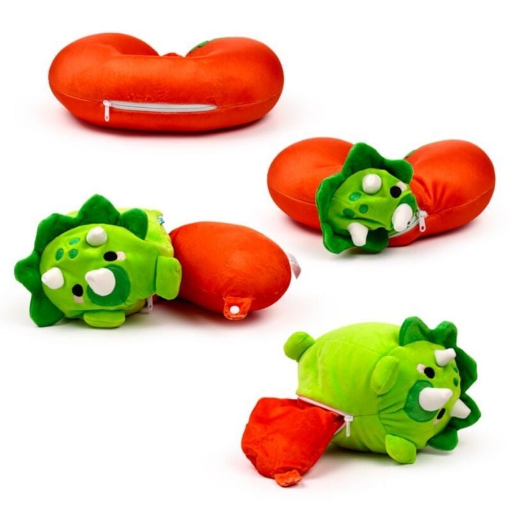 Almohada viaje + peluche Swapseazzz Dinosaurio Adorasaurs PUCKATOR