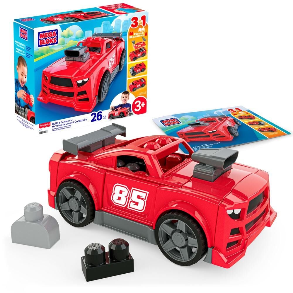 Coche de carreras bloques de construccion MEGA Bloks MATTEL