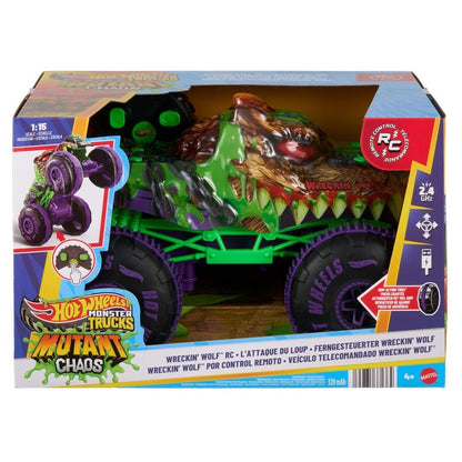 Coche radio control Wreckin Wolf Hot Wheels MATTEL