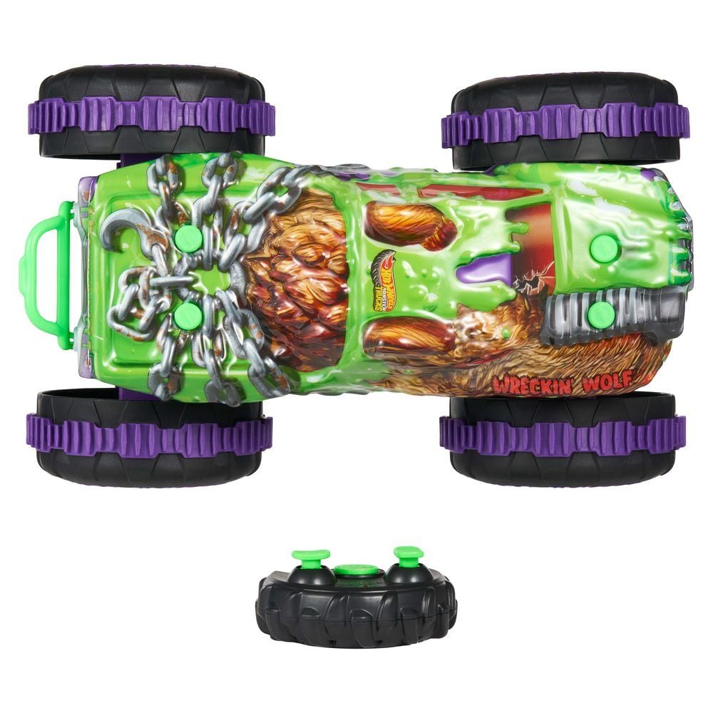 Coche radio control Wreckin Wolf Hot Wheels MATTEL