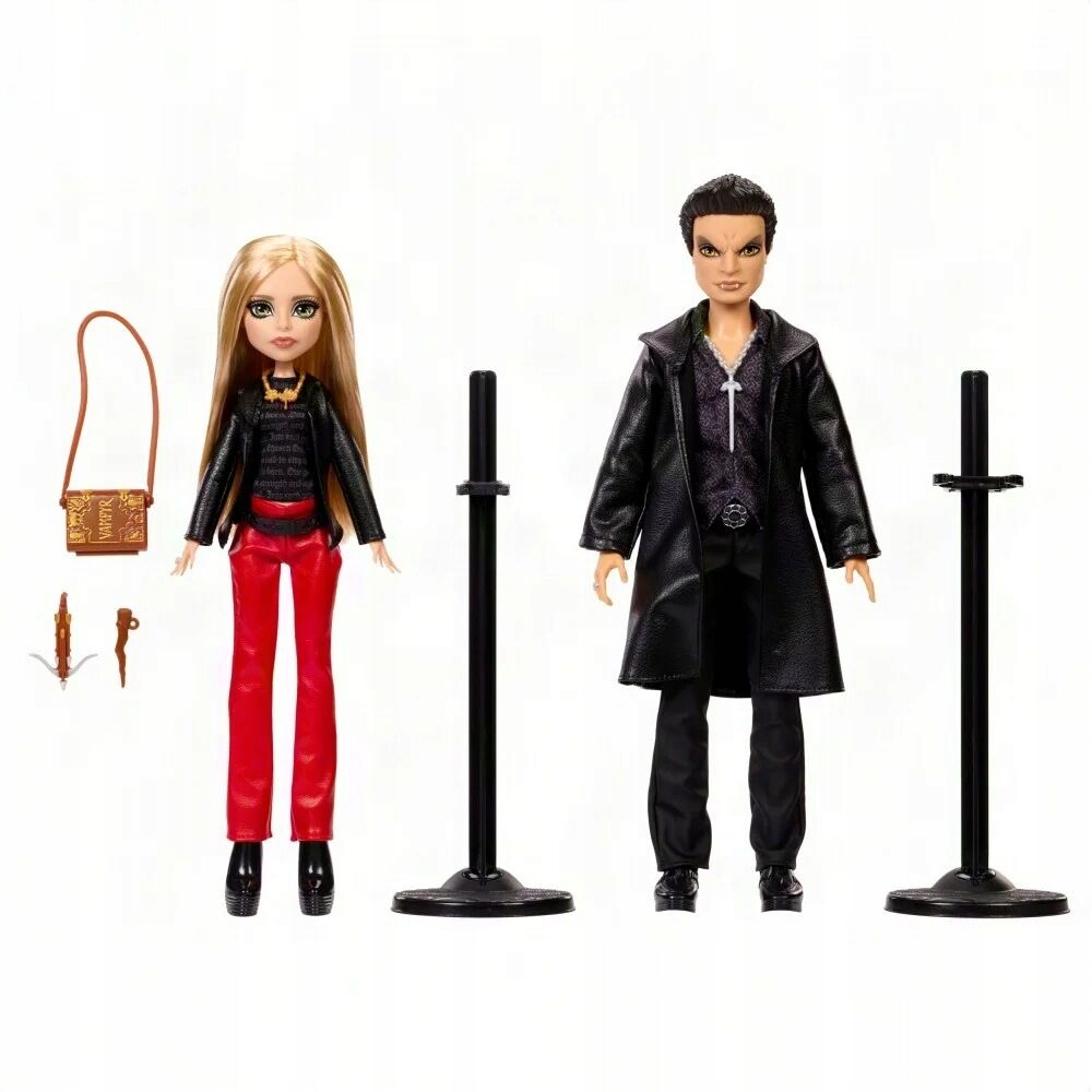 Set 2 muñecos Buffy & Angel Buffy Cazavampiros Monster High Skullector MATTEL