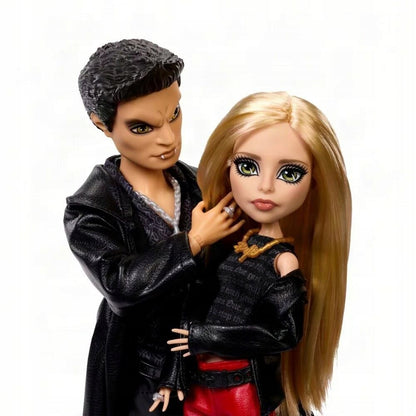 Set 2 muñecos Buffy & Angel Buffy Cazavampiros Monster High Skullector MATTEL
