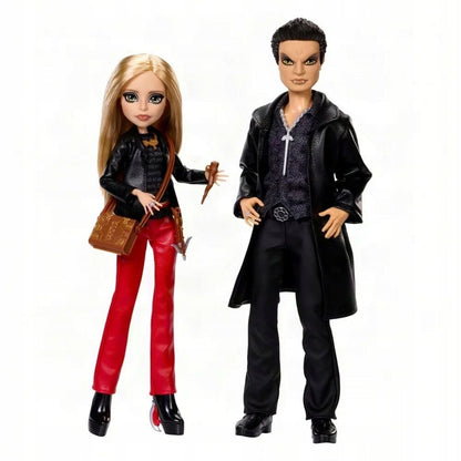 Set 2 muñecos Buffy & Angel Buffy Cazavampiros Monster High Skullector MATTEL