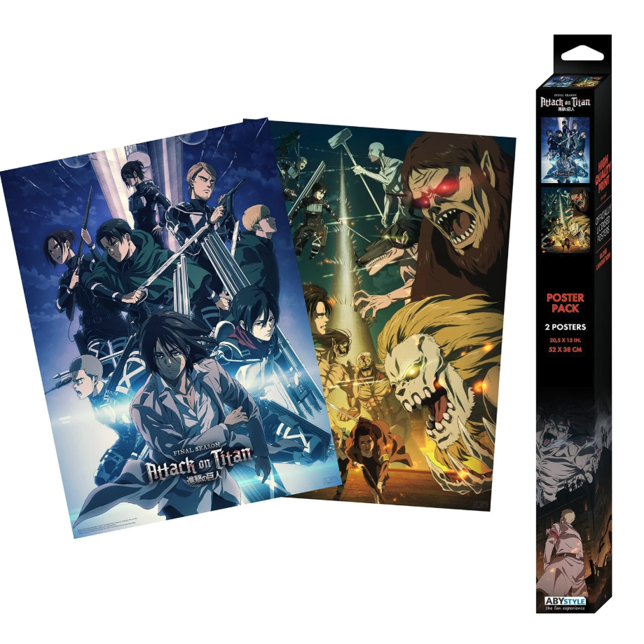 Set 2 posters Attack On Titan PYRAMID