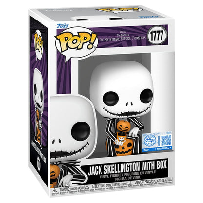 Figura POP Disney Pesadilla Antes de Navidad Jack Skellington with Box Exclusive FUNKO