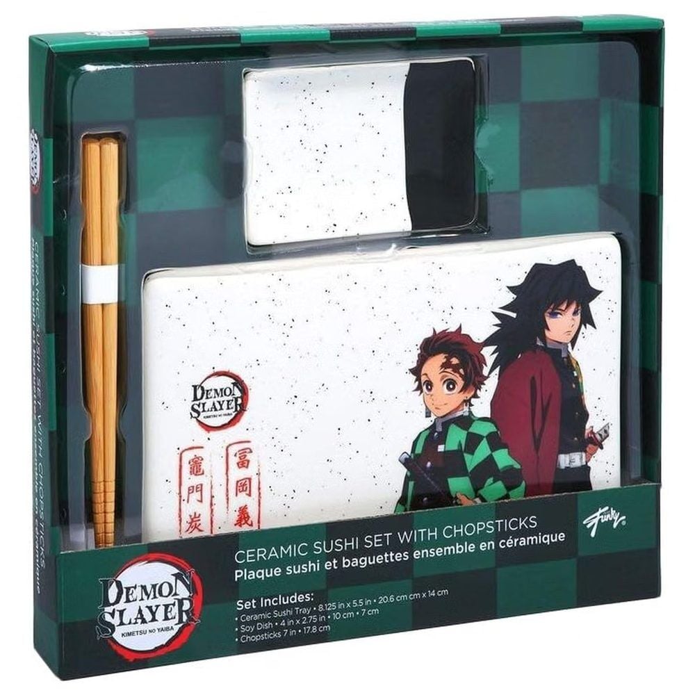 Set Sushi Tanjiro Demon Slayer Kimetsu no Yaiba 3pzs JUST FUNKY