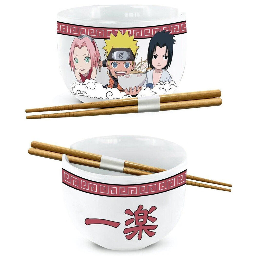 Bowl Ramen + palillos Naruto Shippuden 470ml JUST FUNKY